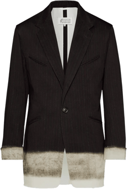 Pendleton Pinstripe Blazer In Grey