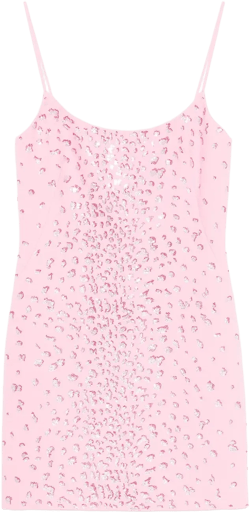 crystal-embellished mini dress