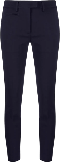 slim-cut cropped trousers