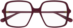 Gucci Women's Red Oversized Square Frame Glasses