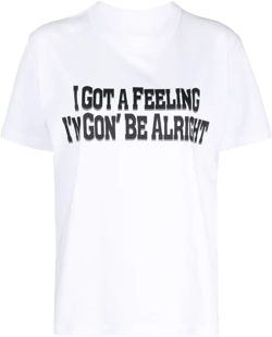 slogan-print cotton T-shirt