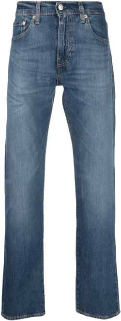 logo-patch straight-leg jeans
