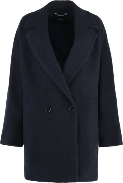 double-breasted oversized coat