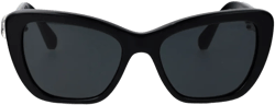 cat-eye crystal-embellished-arm sunglasses