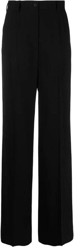 high-waisted wide-leg trousers