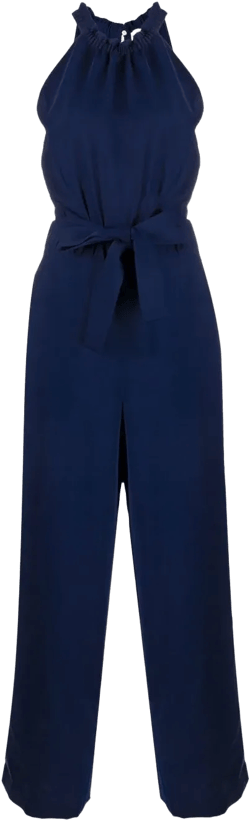 sleeveless wide-leg jumpsuit