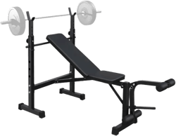 BestParts Olympic Weight Bench with Squat Rack, Adjustable Bench Press Set for Home Gym, 330 lbs Capacity, Black