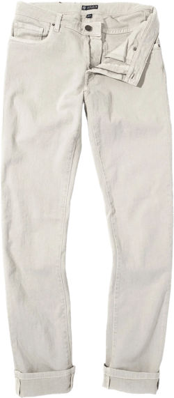 Taos Slim Cotton/Linen Denim in Sasso