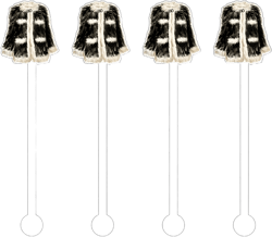 FUR COAT ACRYLIC STIR STICKS