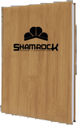 Personalized Shamrock Roofing Leatherette Journal 7"x 9 3/4"
