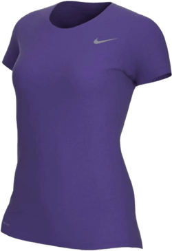 Nike Women's Legend Short Sleeve TEE (Purple, X-Small)