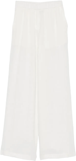 linen wide-leg trousers 