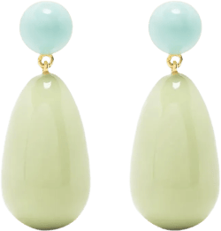 enamel drop earrings