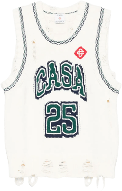 intarsia baseball vest