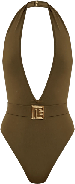 logo swimsuit