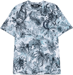 monogram jungle-print T-shirt