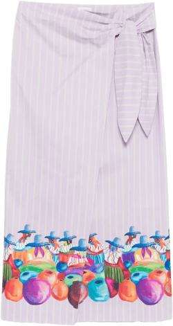 striped sarong skirt