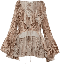 printed chiffon blouse 