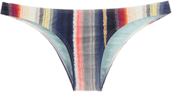 Poipu stripe-print bikini bottoms