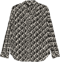 graphic-print blouse