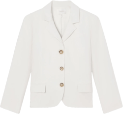 The Linen Smart Blazer -- White
