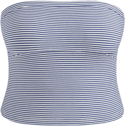 Strapless Striped Tube Top Curve & Plus