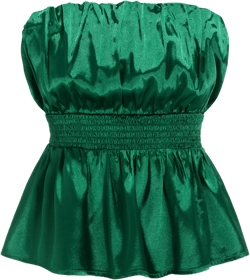 Collarless Ruched Crop Top