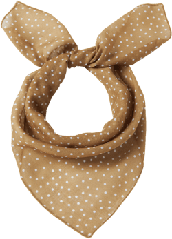 POLKA DOT LINEN HEADSCARF