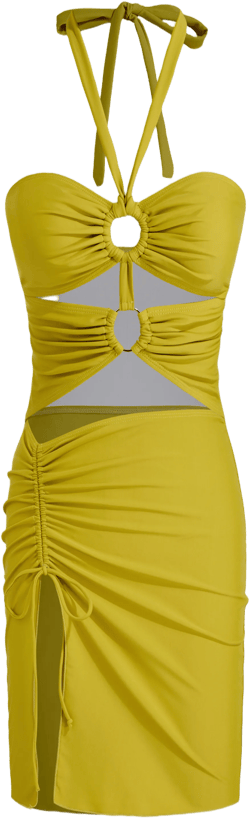 Shaping Sweetheart Cut Out One Piece Swimsuit & Drawstring Cover Up Skirt