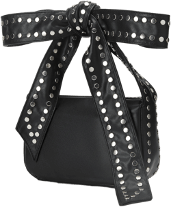 BOWKNOT STUDDED FAUX LEATHER CROSSBODY BAGS