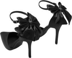 BOWKNOT SATIN HEELS