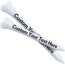 Generic Personalized Golf Tees - Custom Golf Tees -Personalized Gift for Fathers Day - Choose from Sets of 50, 100 or 200 Golf Tees in Bulk, White
