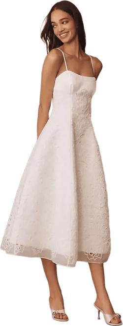 BHLDN Fit-and-Flare Midi Dress