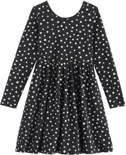 Organic Cotton Long Sleeve Skater Dress 
