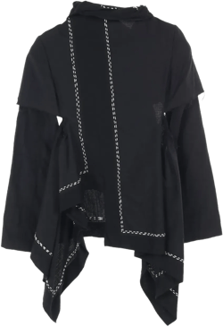 10's asymmetric shirt