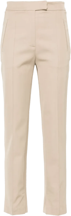 raised seam-detail trousers