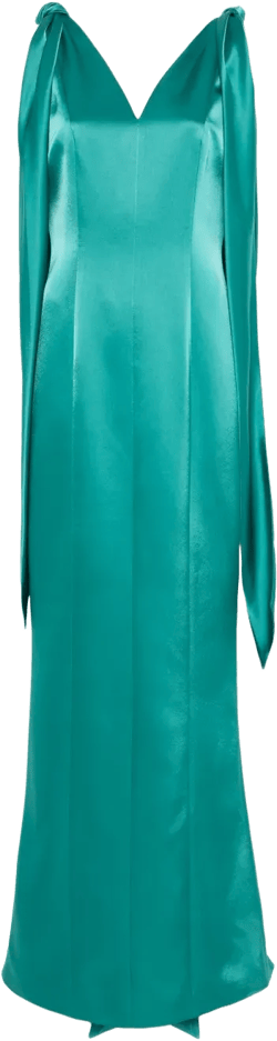 satin maxi dress