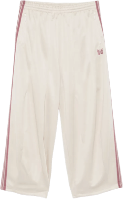 butterfly-embroidered track pants