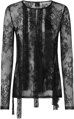 floral-lace long-sleeve top