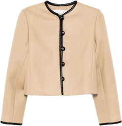 round neck short jacket
