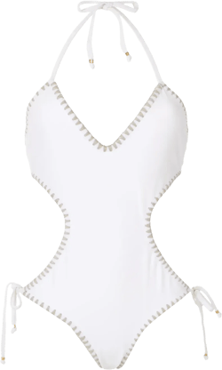 tie cut-out one-piece