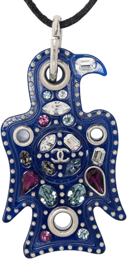 embellished eagle pendant necklace