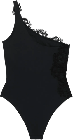 lace-detail swimsuit