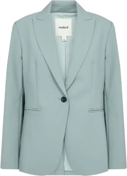 Soaked Womens Blazer SLCorinne Silver Blue