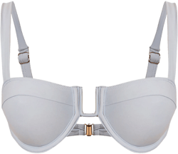Blue U Bar Underwired Bikini Top