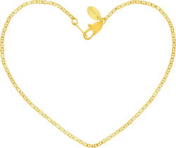 LIFETIME JEWELRY Womens Gold Anklet 1.4mm Flat Mariner Link Ankle Bracelet 24k Real Gold Plated 11.0 Inches