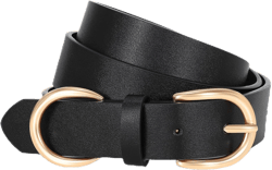 XZQTIVE Black Leather Belts for Women Brown Women's Belts for Jeans Pants Dress Ladies Waist Belts with Gold Buckle at Amazon Women’s Clothing store