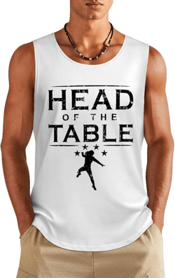 Sports Shirt Men Tank Tops Funny Sleeveless T Shirt Classic Round Neck Tshirt Cotton Vest Tee