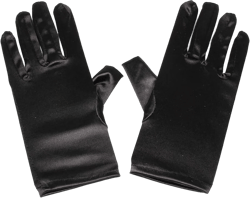 Women Wrist Length Adult Size Stretchy Satin Gloves