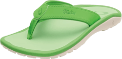 OLUKAI Ohana Men's Beach Sandals, Water Resistant Flip Flops, Arch Support & Comfort Fit, Lightweight & Durable, Enhanced Grip & Traction 7 Frog/Frog